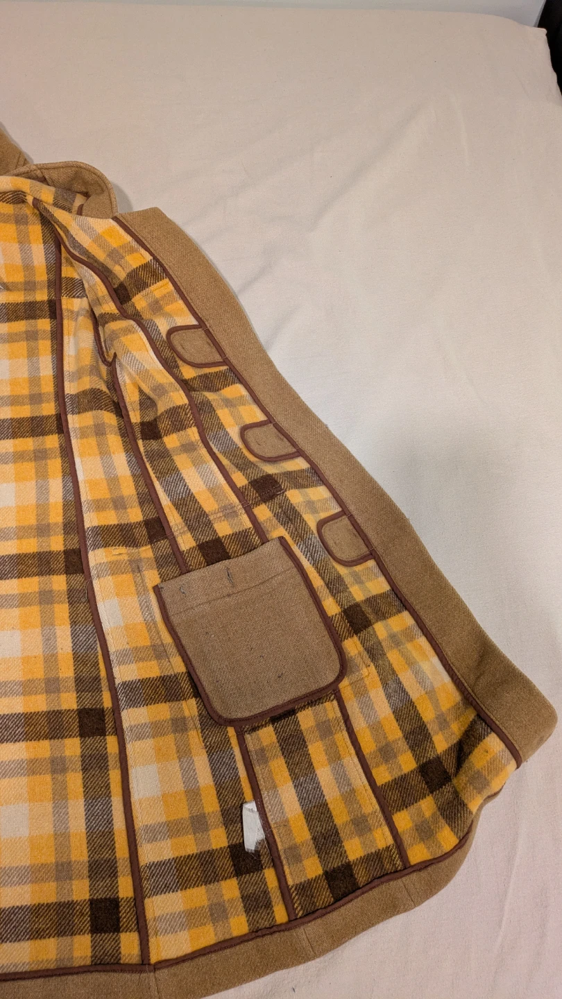 TNA Camel Tan Wool Women's Duffle Coat Size XS - photo 5