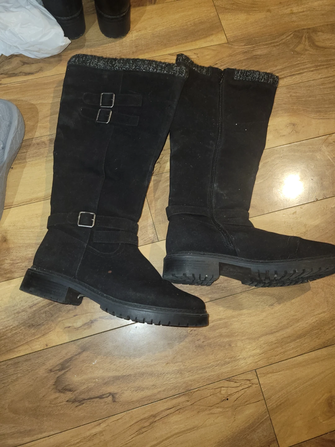Black Knee-High Boots