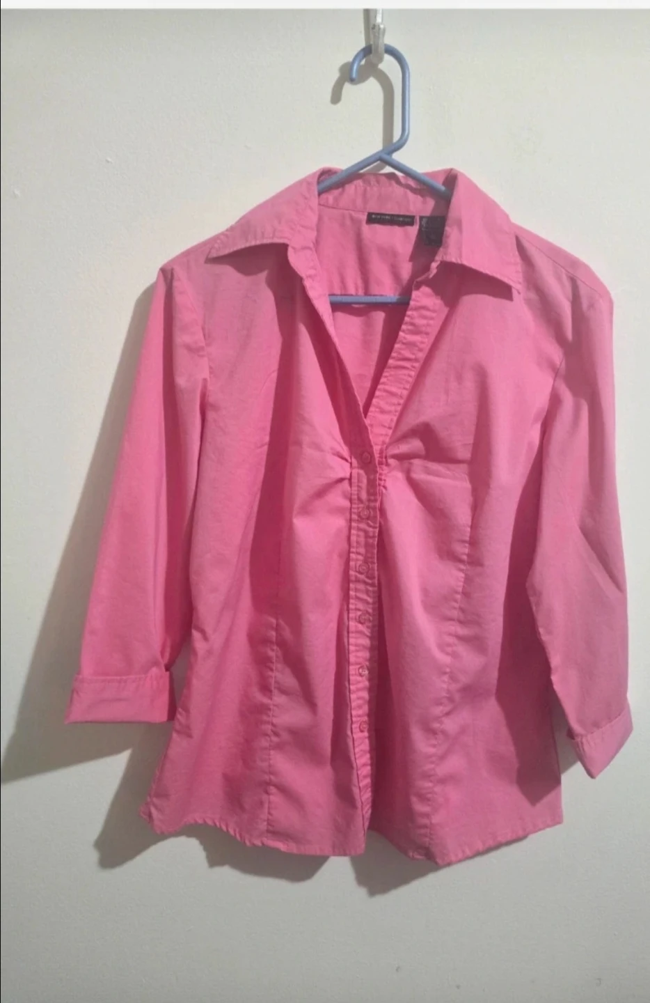 New York & Company Pink Blouse iSize L