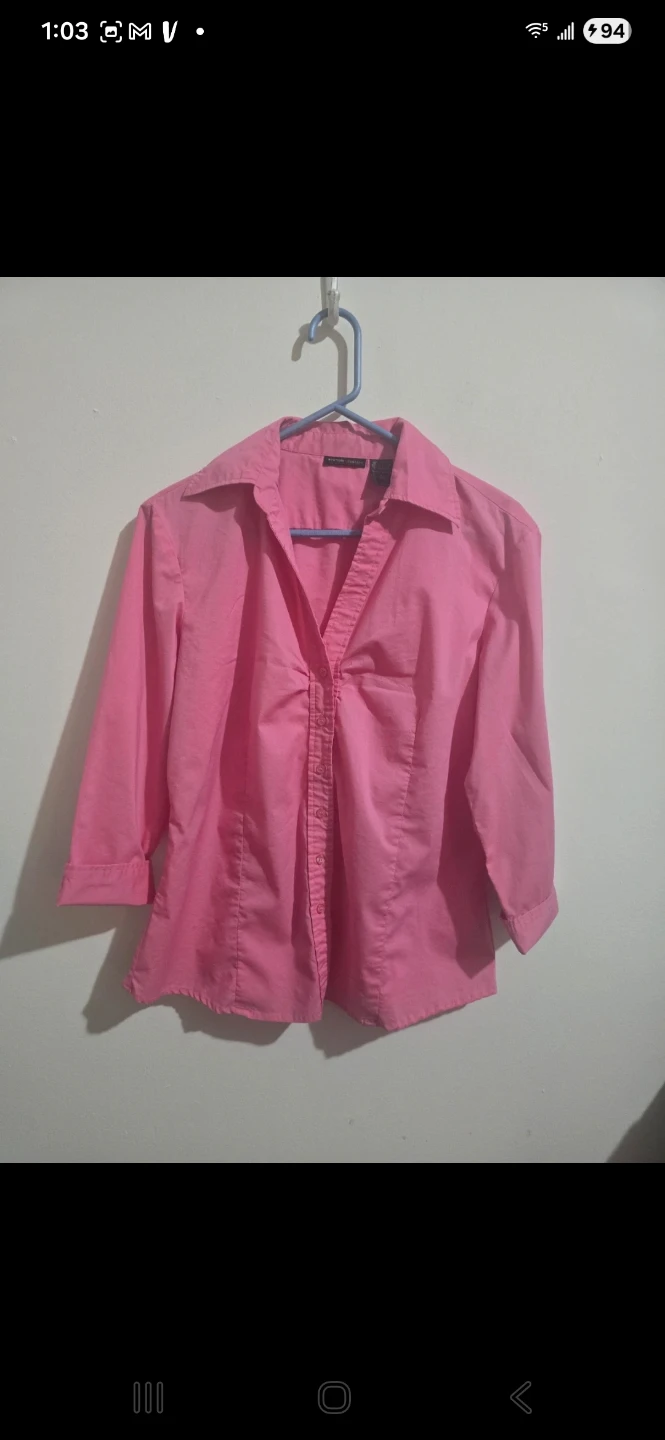 New York & Company Pink Blouse iSize L - photo 2