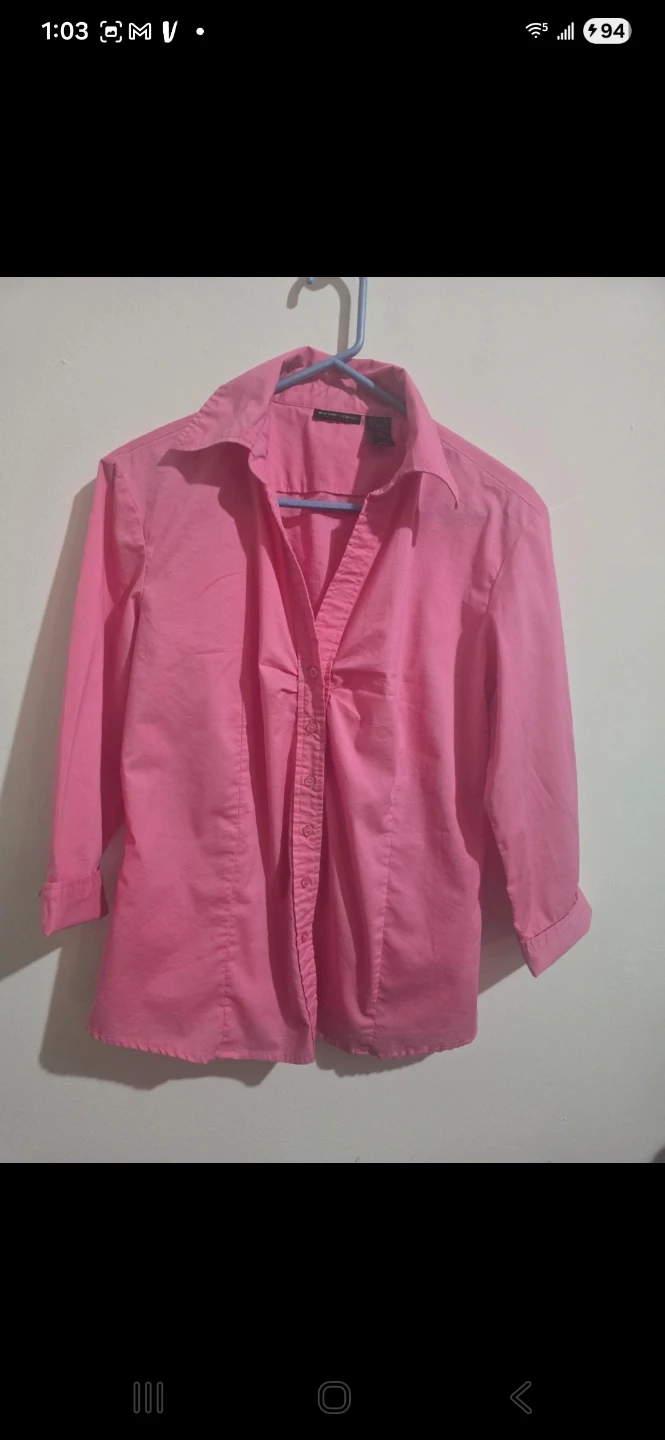 New York & Company Pink Blouse iSize L - photo 3