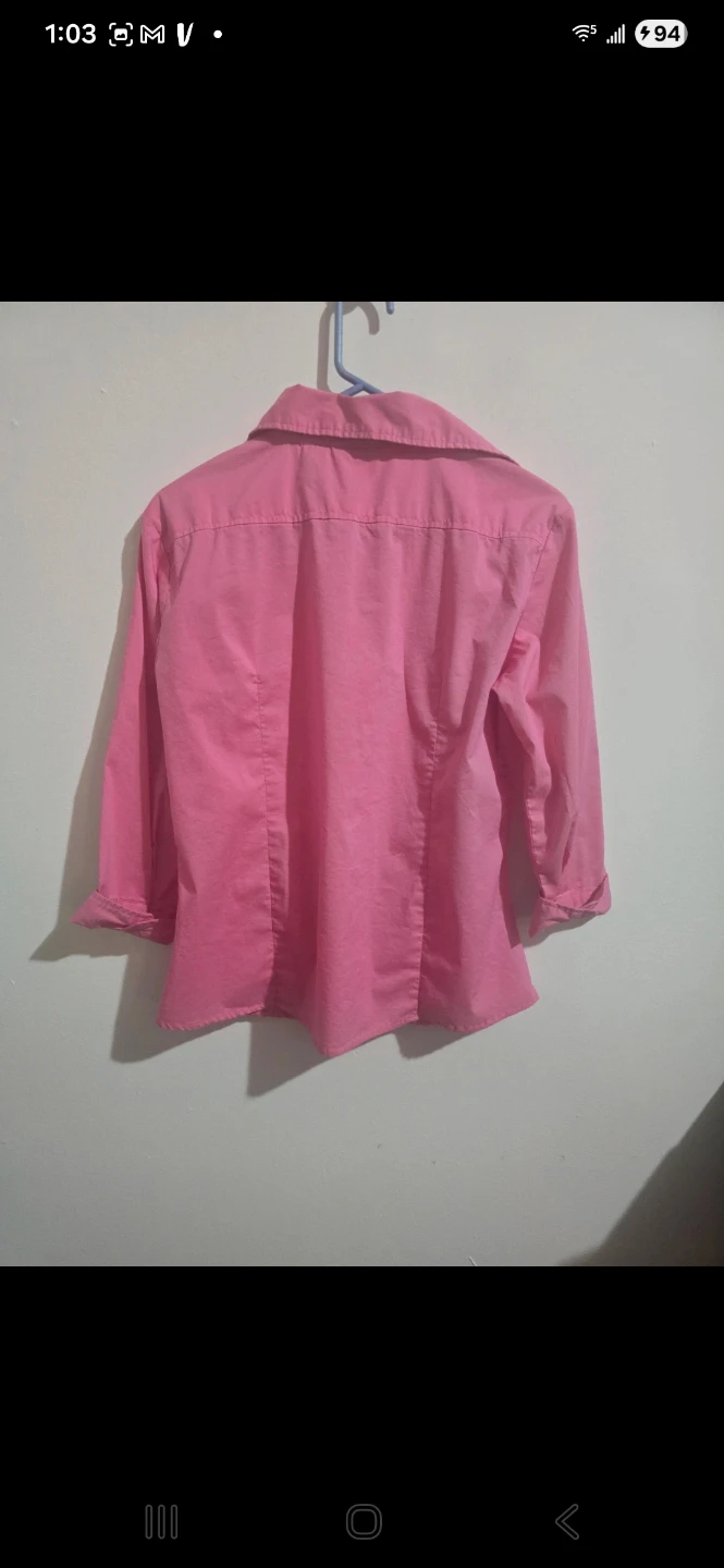 New York & Company Pink Blouse iSize L - photo 4