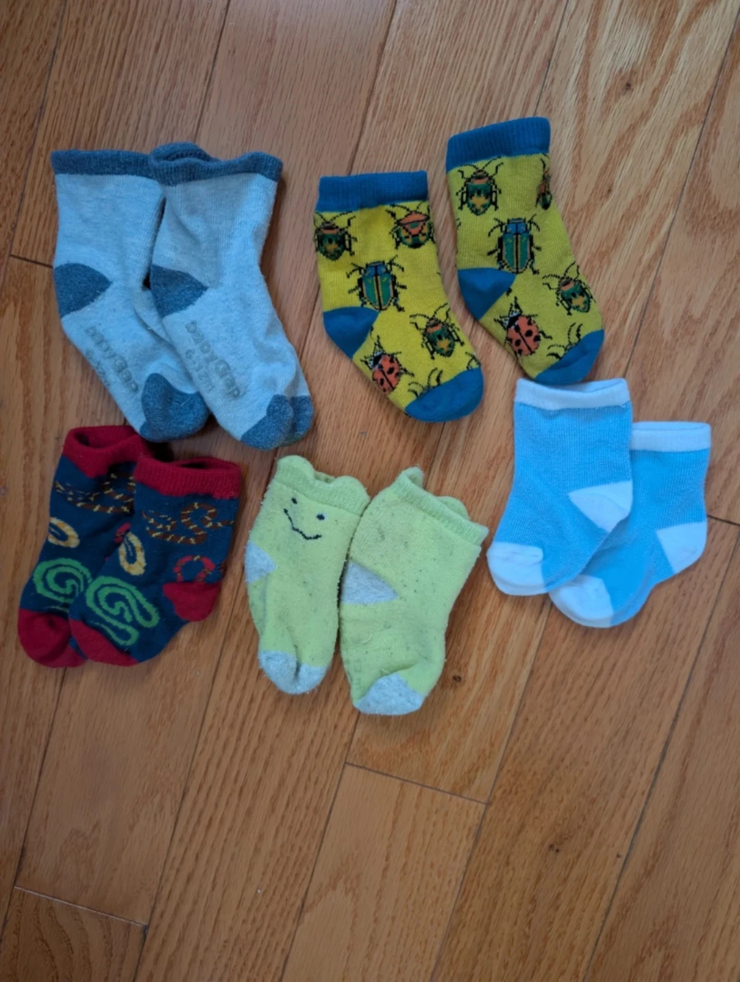 Baby  Socks 5 pairs, 0-12 months🥕