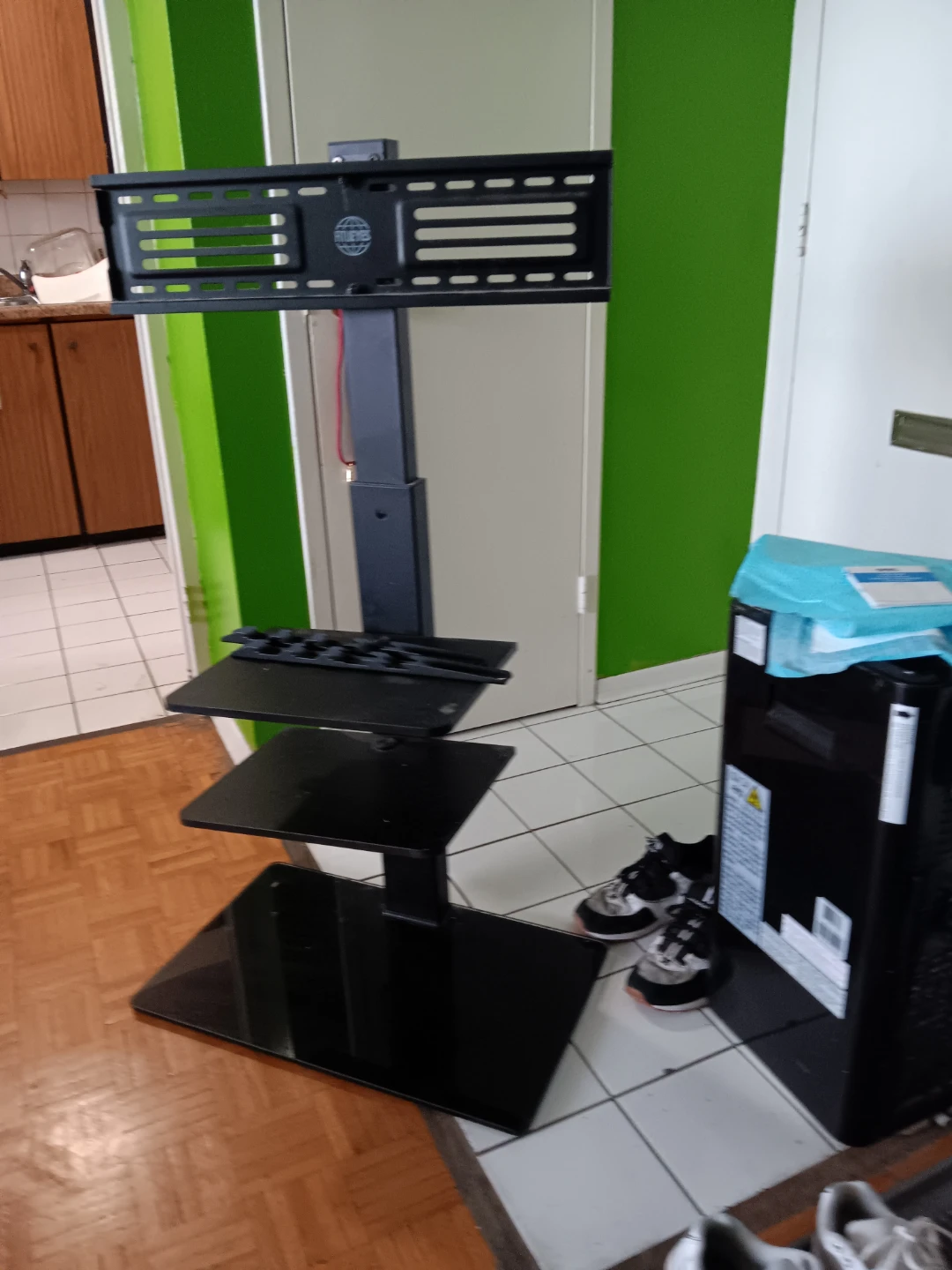 Black TV Stand with Mount