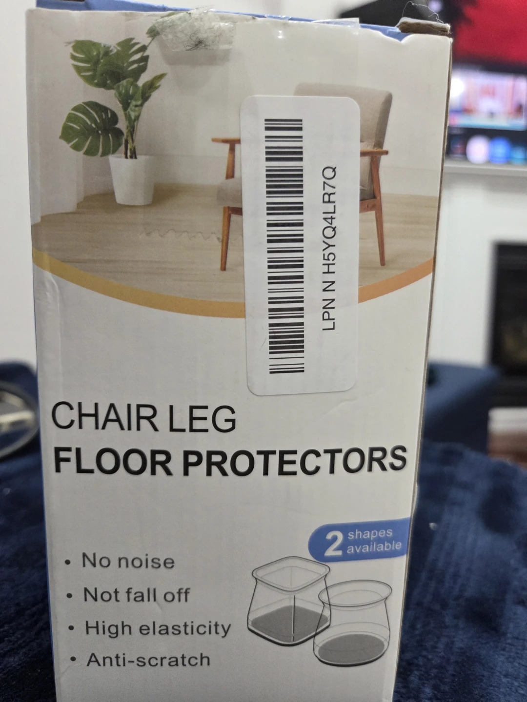22 PCS Chair Leg Floor Protectors Square