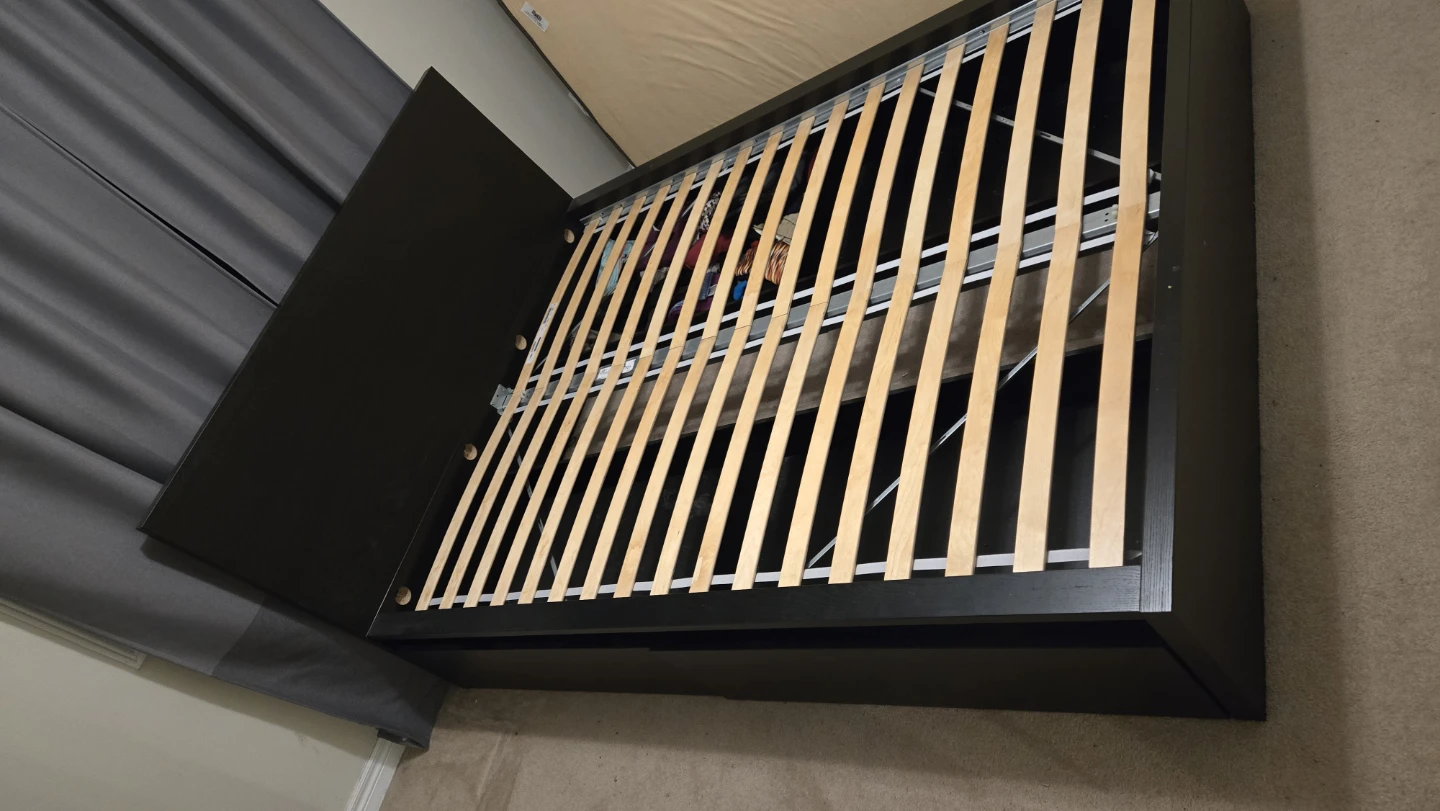IKEA Malm Queen Size Bed Frame - Dark Brown - photo 2