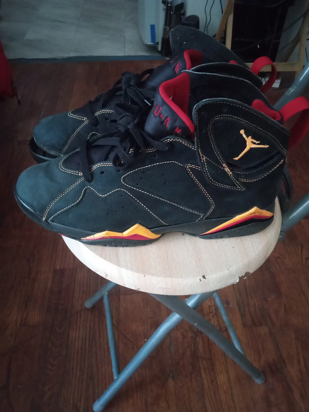 Air Jordan 7 Citrus Retro Black/Red/Gold