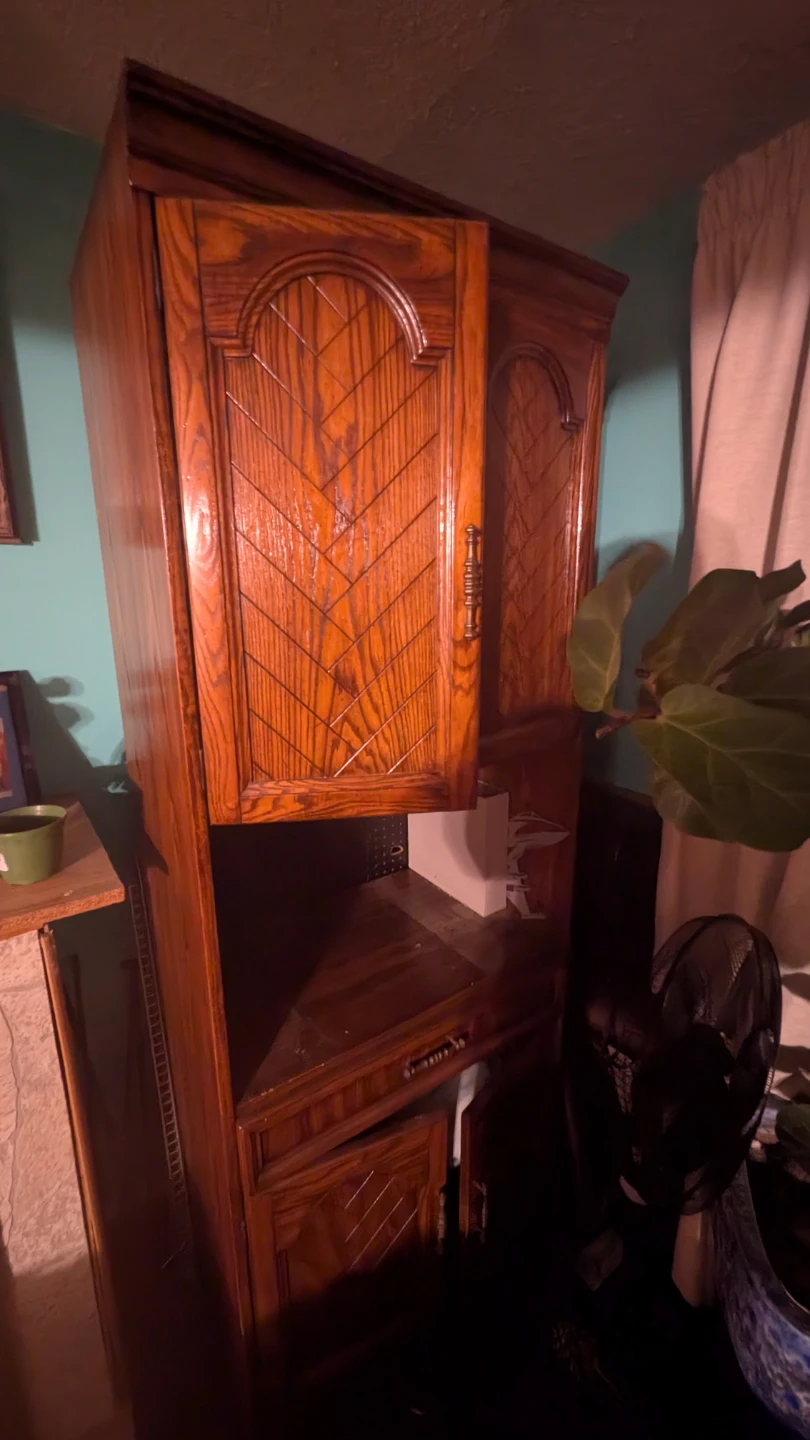 Solid Wood Corner Cabinet - photo 3