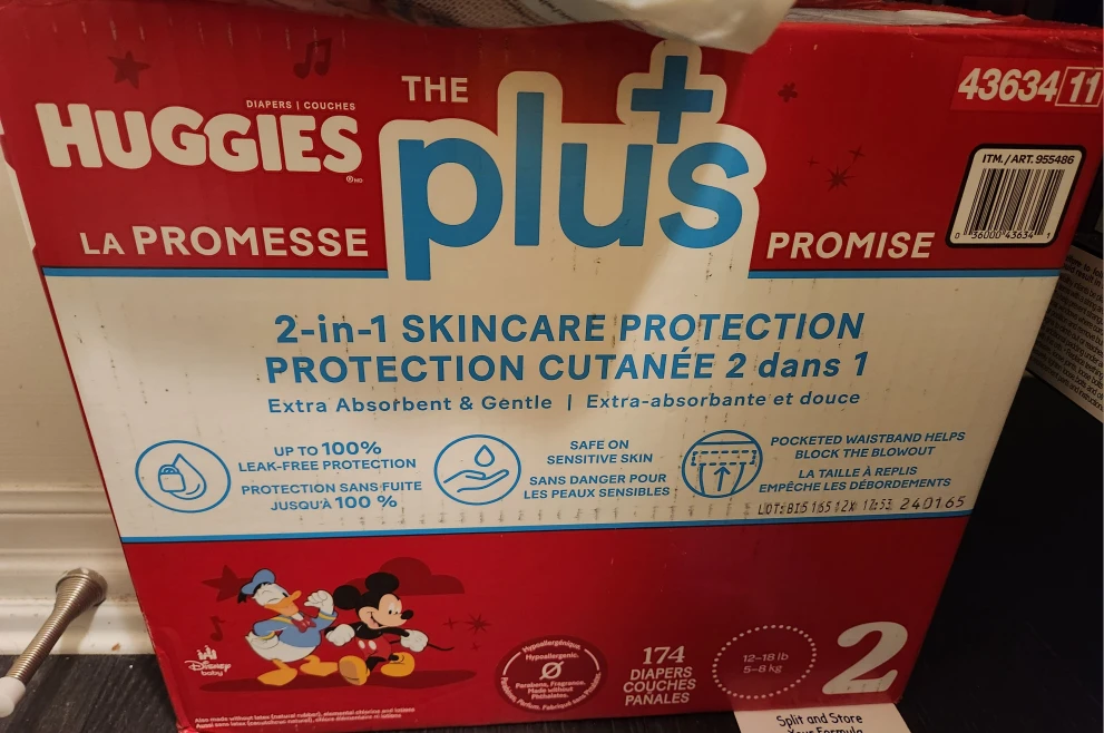 Huggies Plus Size 2 Diapers - 174 Count