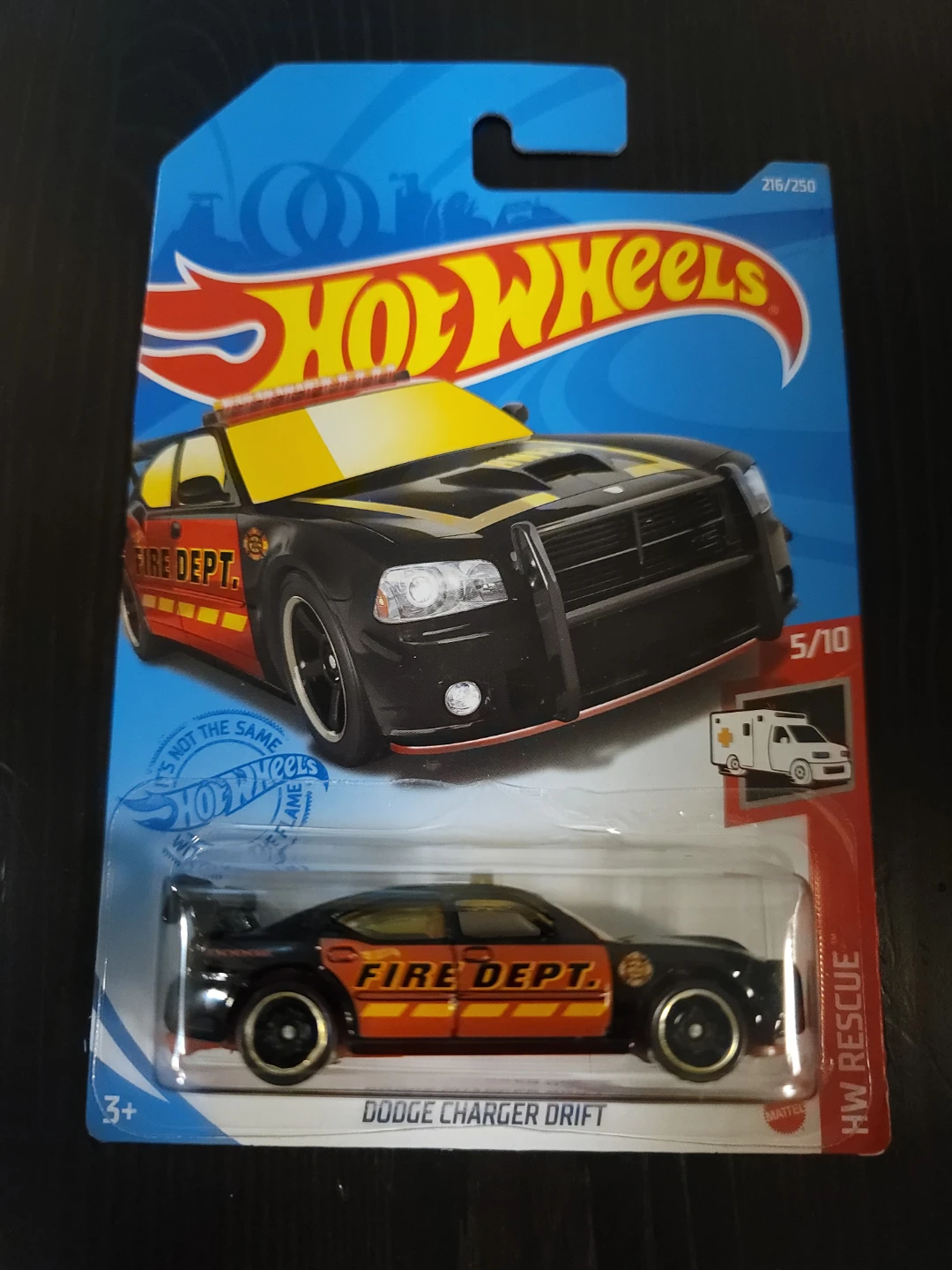 Hot Wheels Dodge Charger Drift - Fire Dept. Car