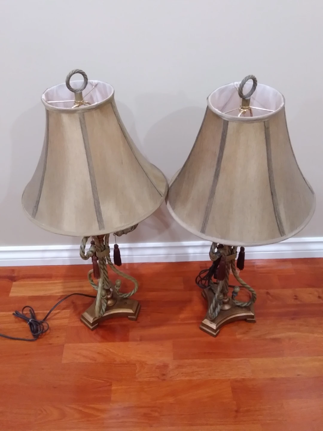 2 Table Lamps with Tassels