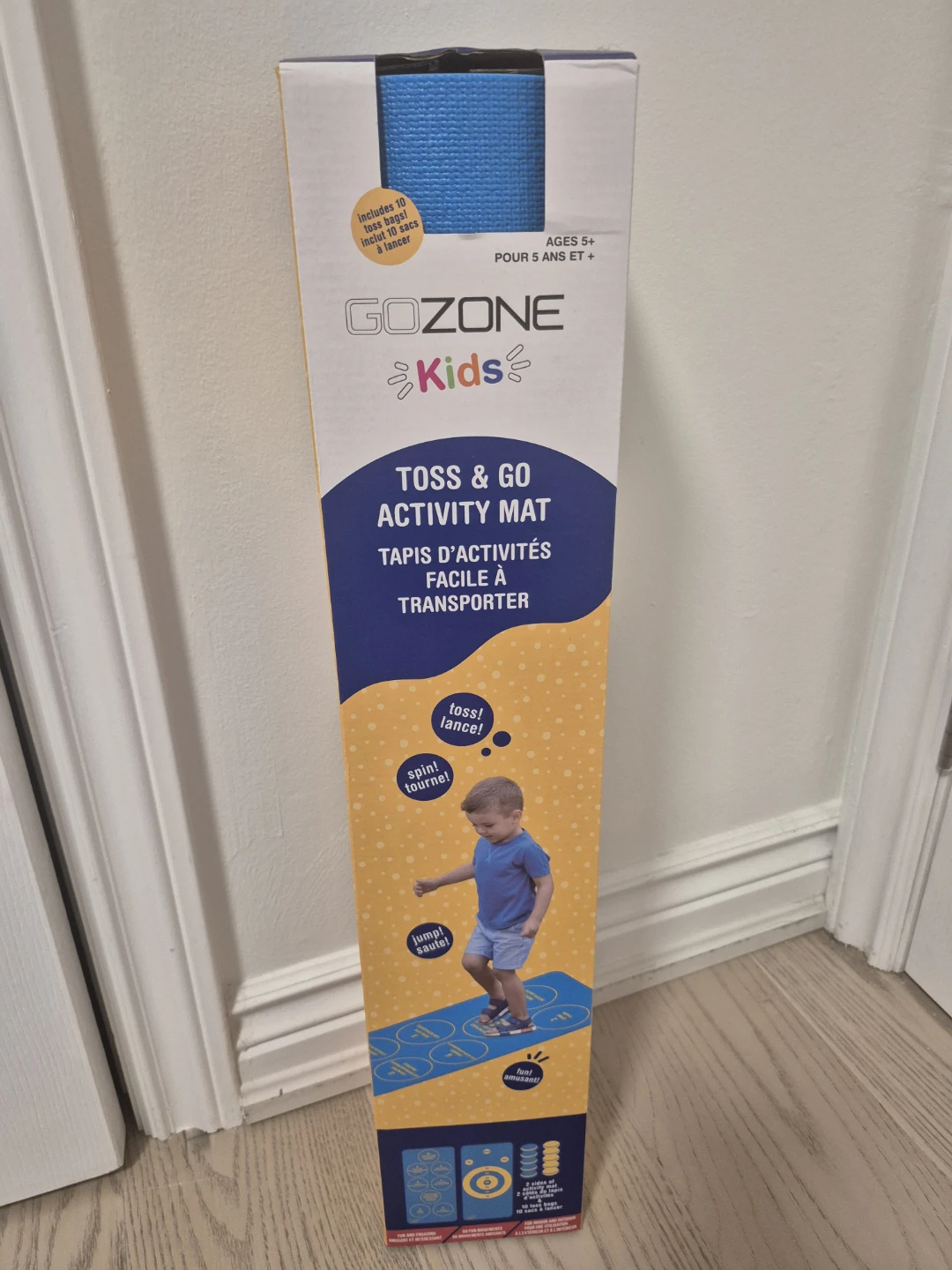 GOZONE Kids Toss & Go Activity Mat with 10 Toss Bags