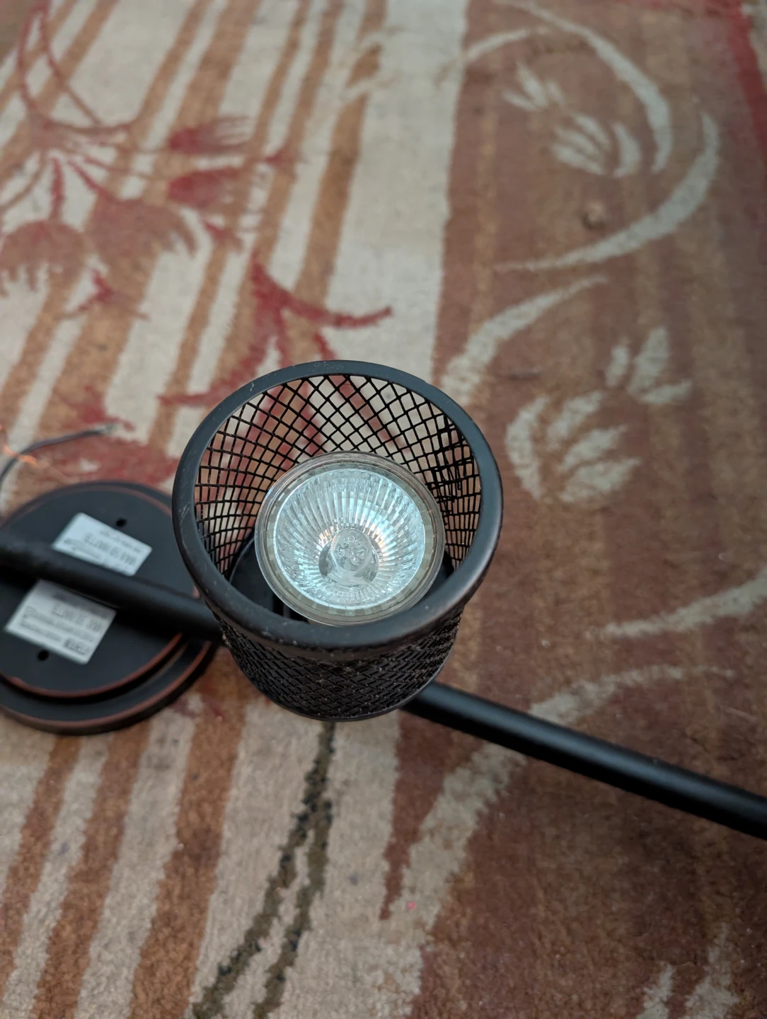 Black Metal 4-Light Track Lighting Fixture