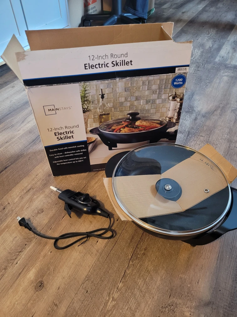 Mainstays 12-Inch Round Electric Skillet