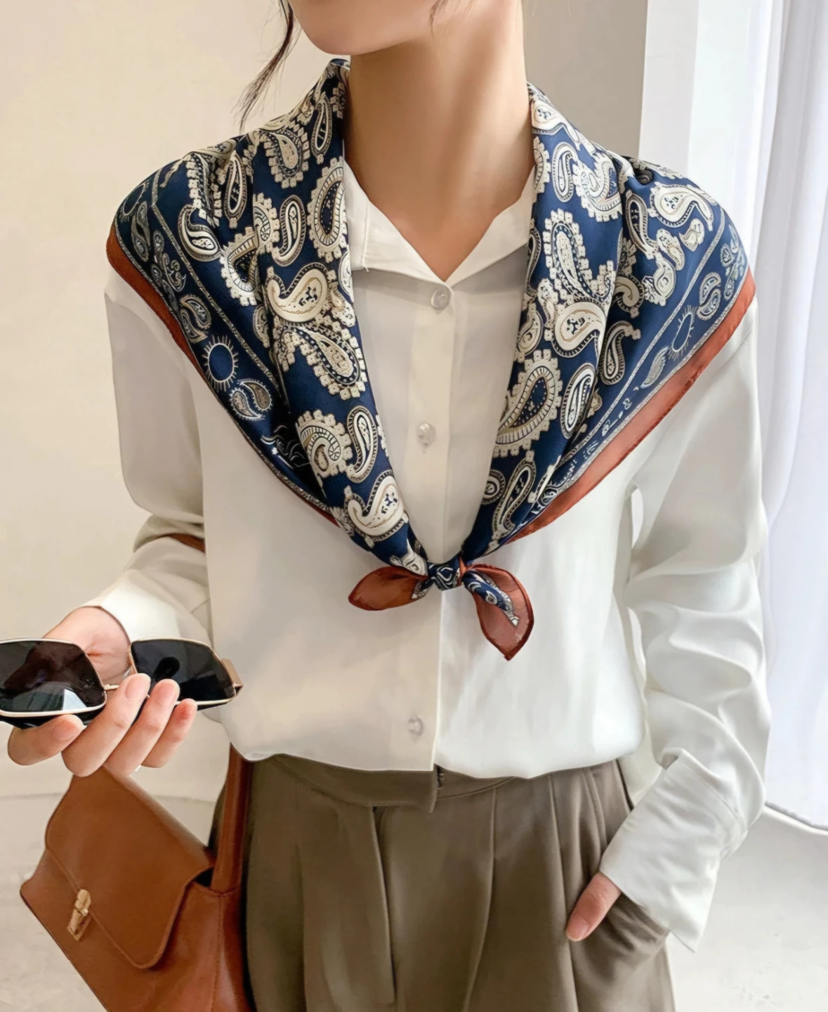 Brand NEW Square Satin Scarf Bandana 70*70cm - Perfect Valentine - photo 4