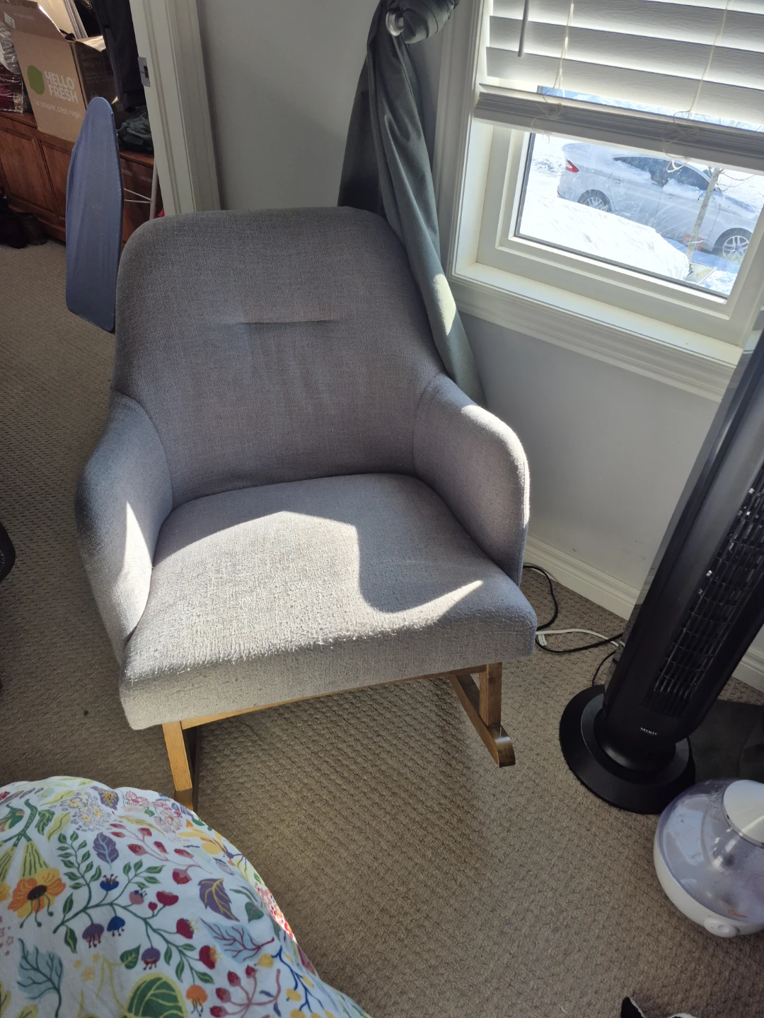 Grey Rocking Chair - photo 2