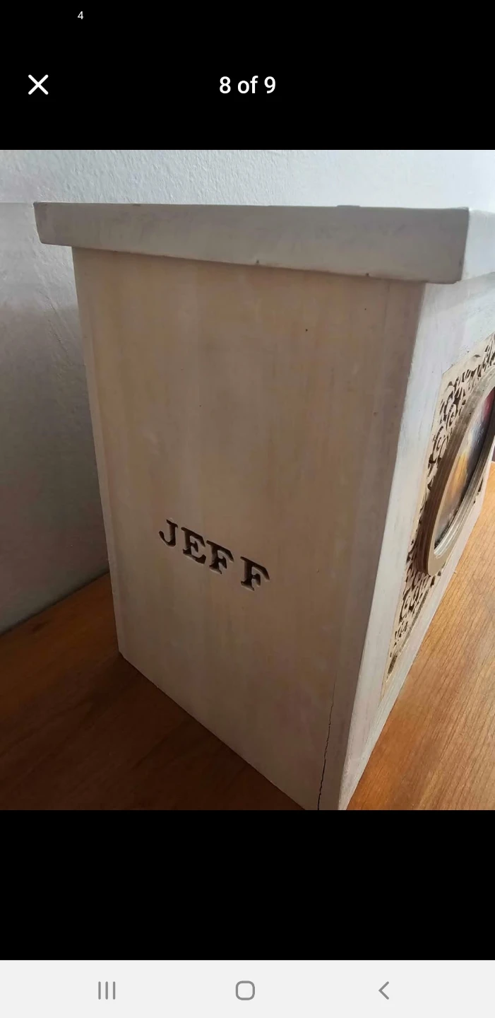 Wooden Box with Bird Design and Custom Names - photo 4