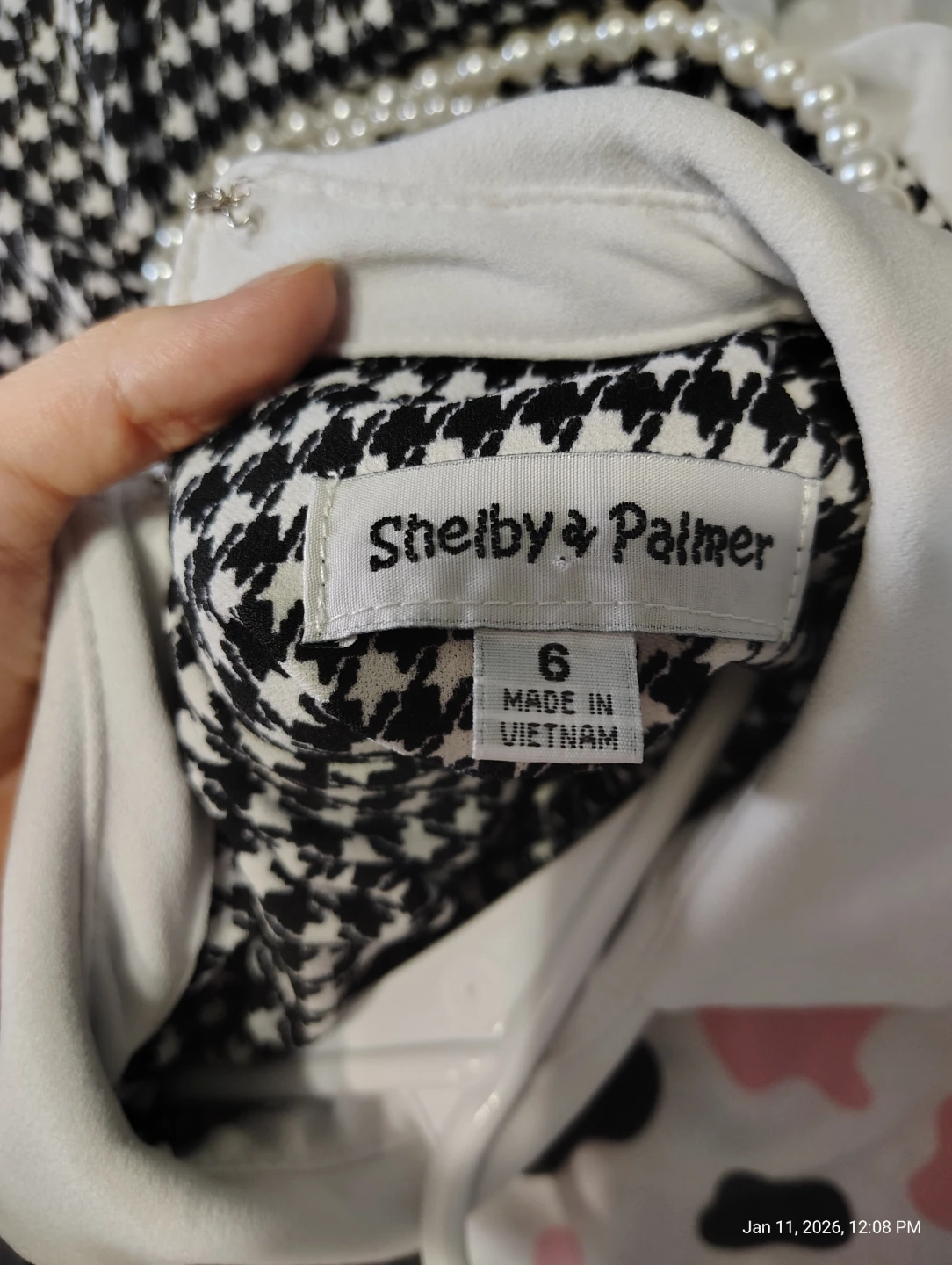 Shelby & Palmer Houndstooth Dress - Size 6 - photo 3