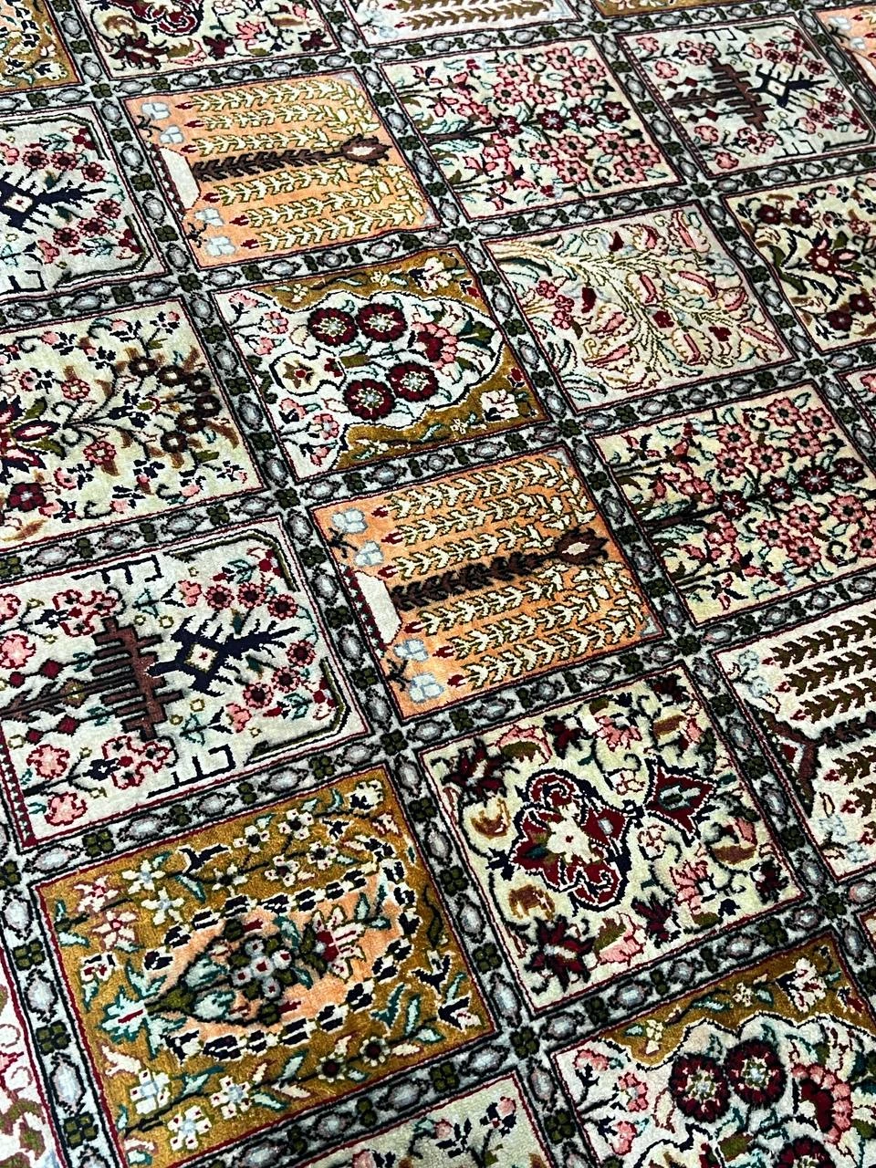 Iranian Handmade Silk Carpet. - photo 3