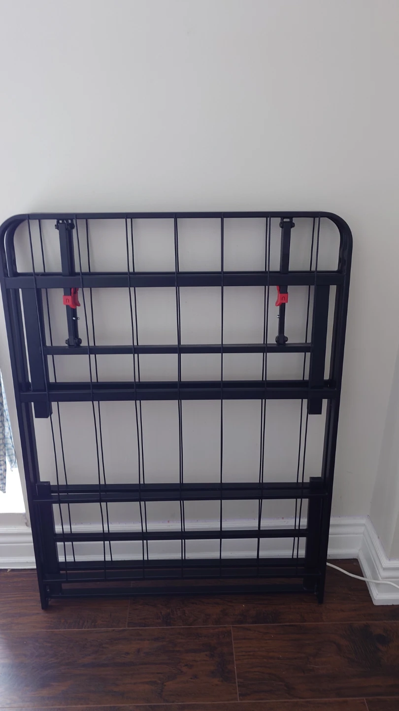 Bed Frame, Black, Queen - photo 2