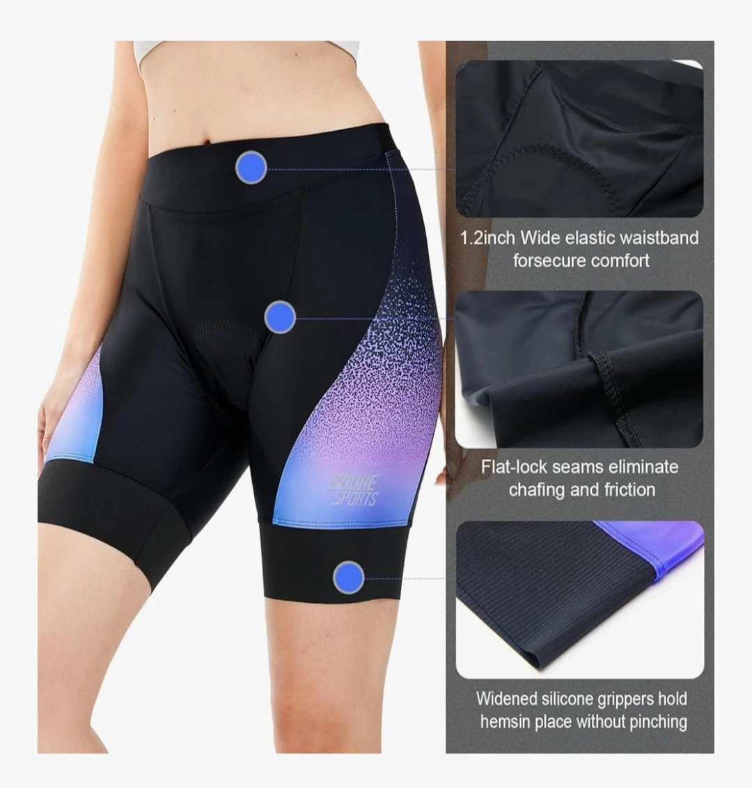 Medium spuke sports-Bike Shorts Women 4D Padded C - photo 3