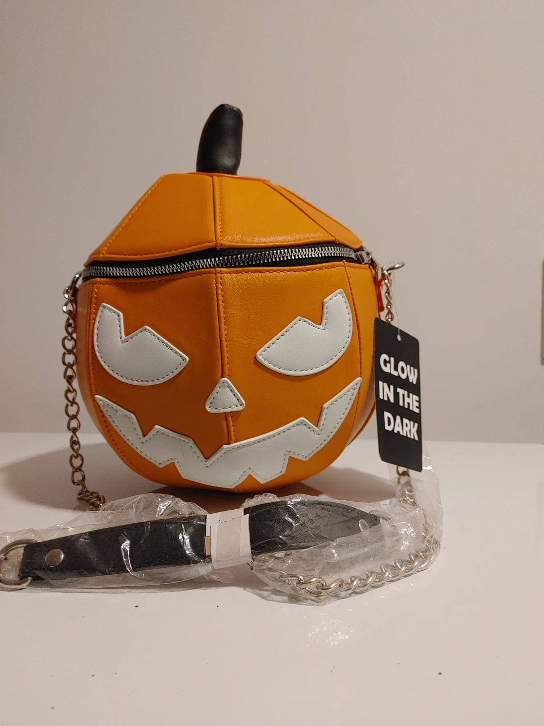 Pumpkin Halloween Glow in the Dark Crossbody Bag