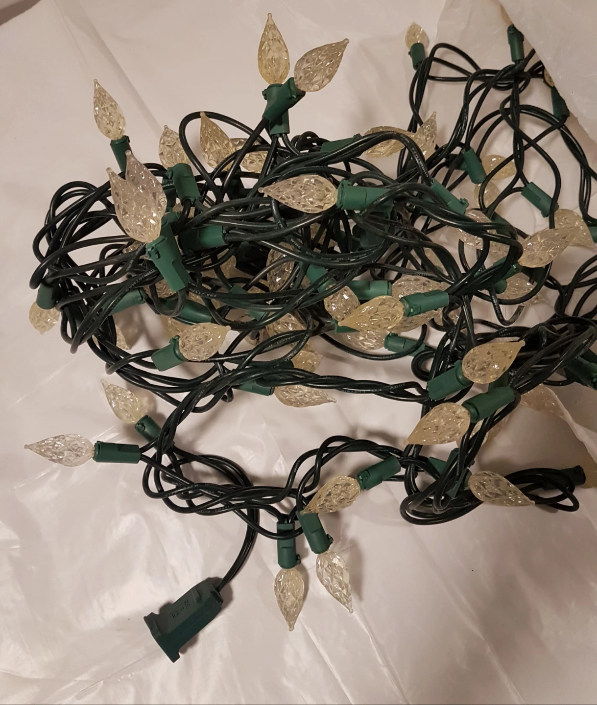 Two String Lights - Clear Flame Tip Bulbs - photo 2