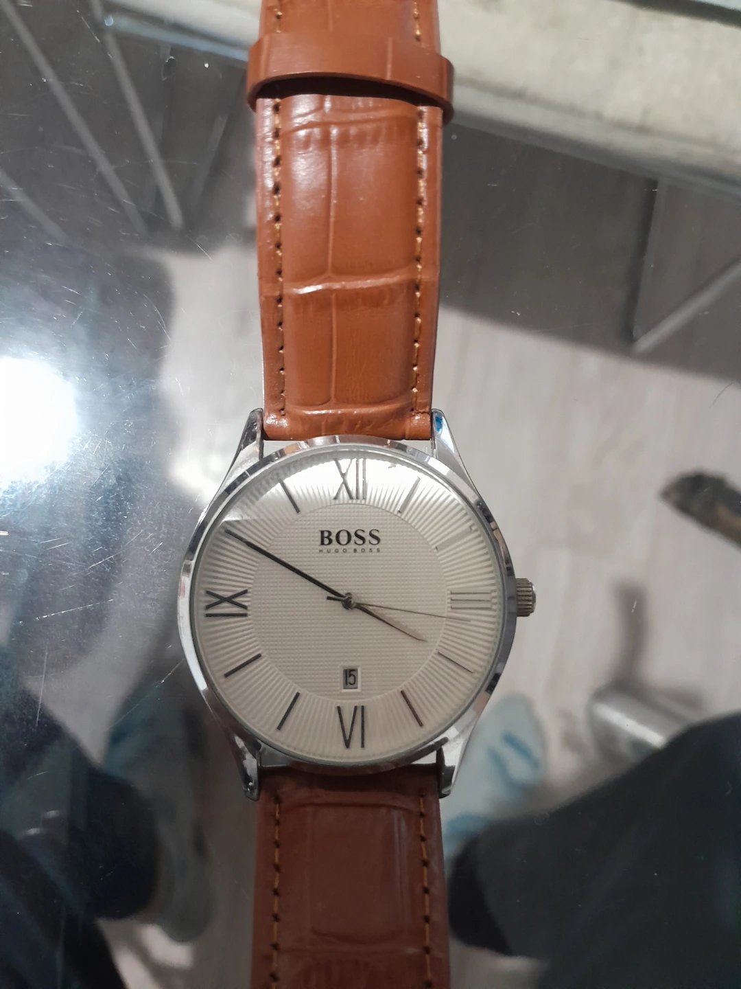 Hugo Boss Brown Leather Watch