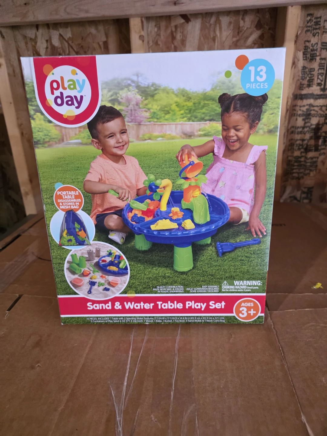 Play Day Sand & Water Table Play Set - Ages 3+