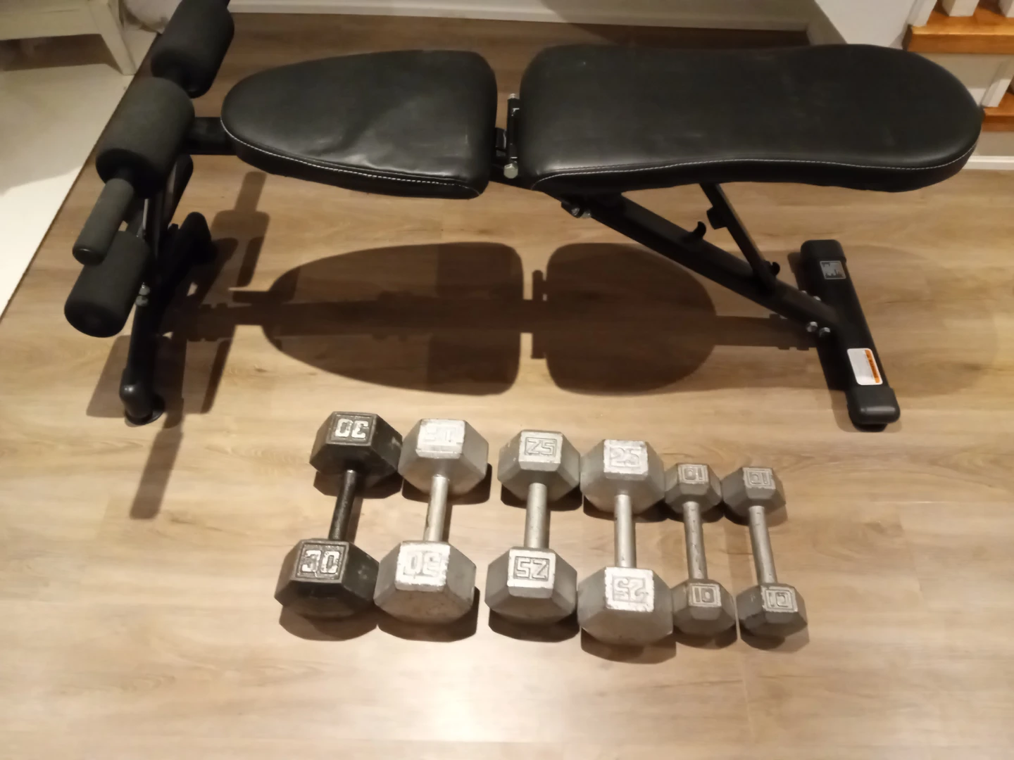 Marcy Weight Bench with Dumbbells