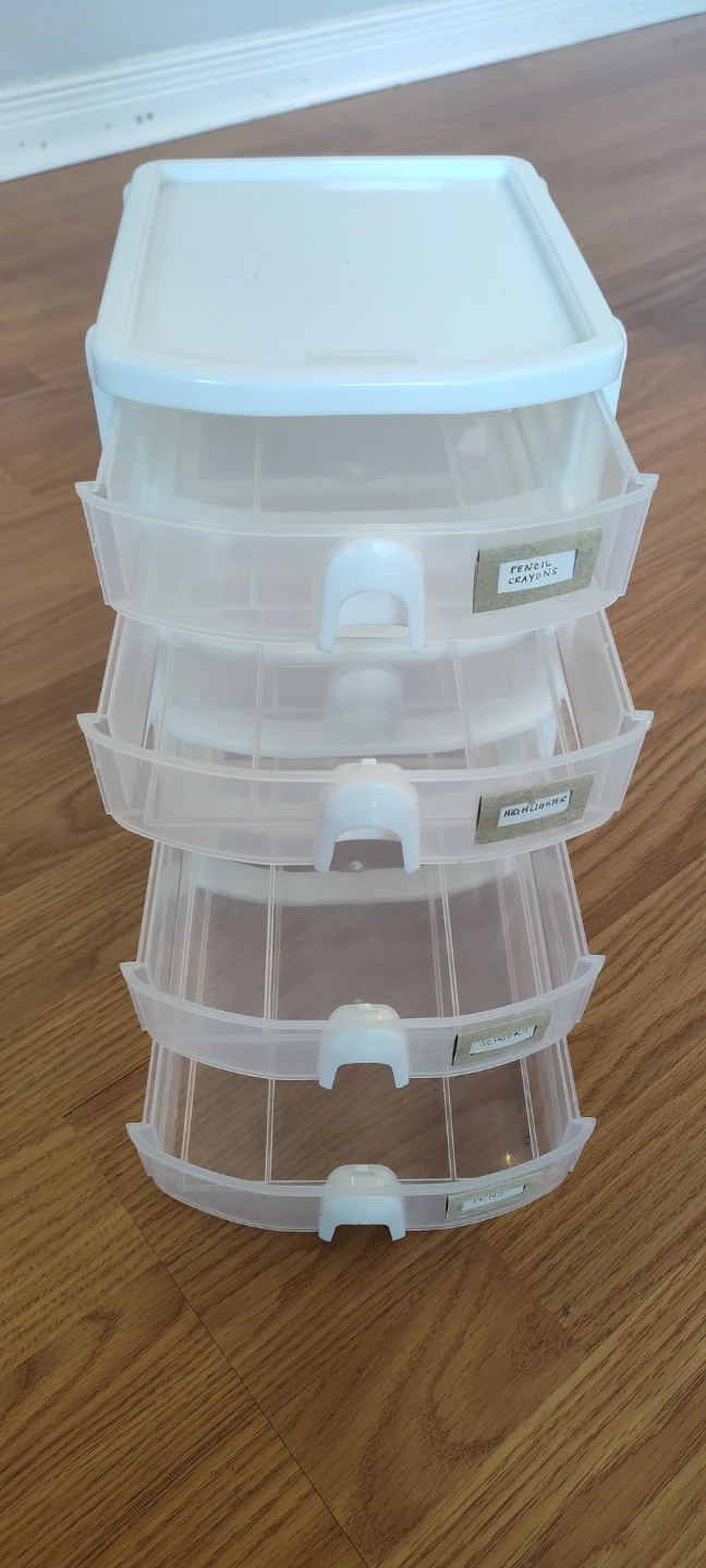 White 4-Drawer Organizer - Small in Size - photo 2