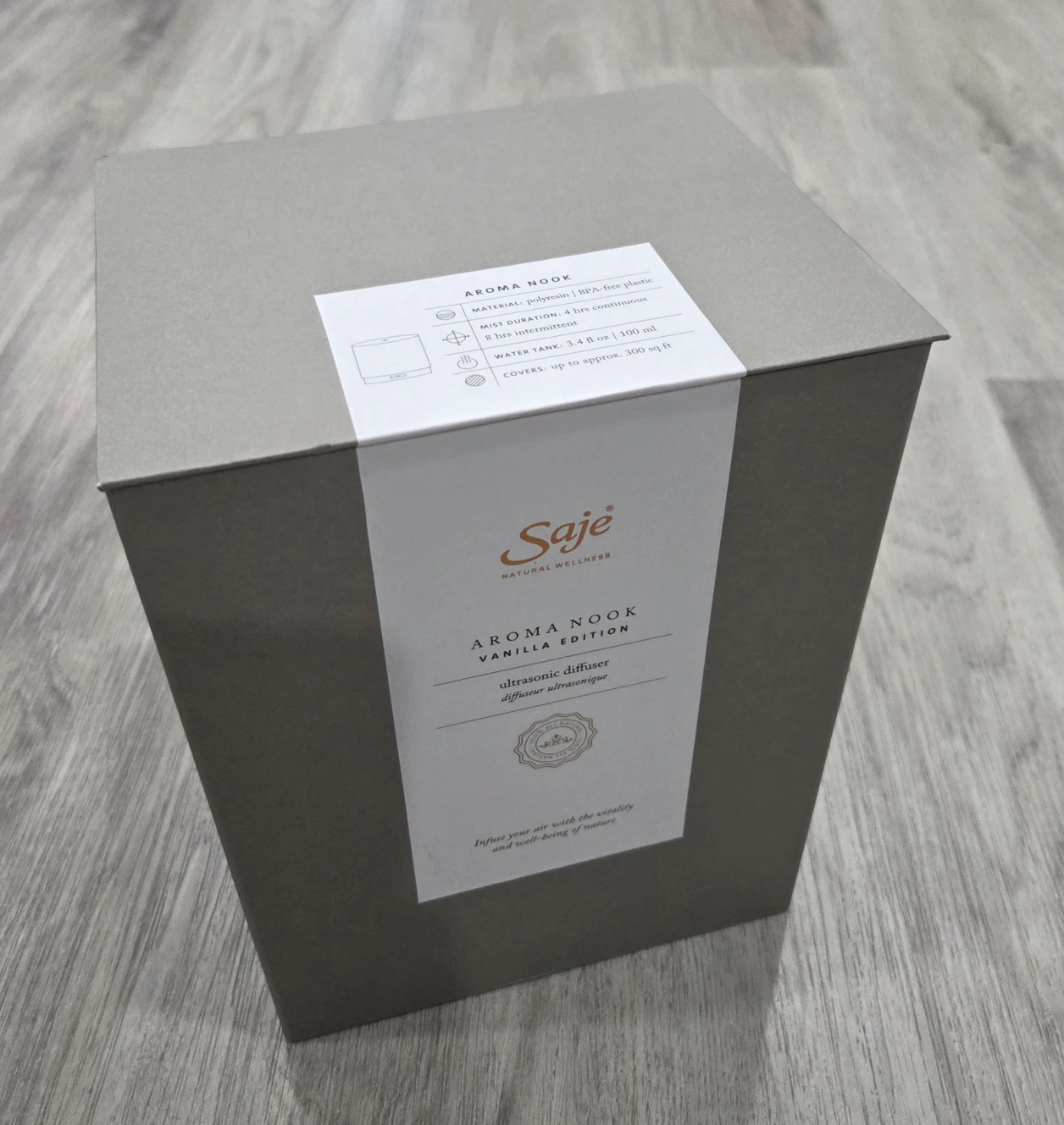 Saje Aroma Nook Vanilla Edition Diffuser - New!