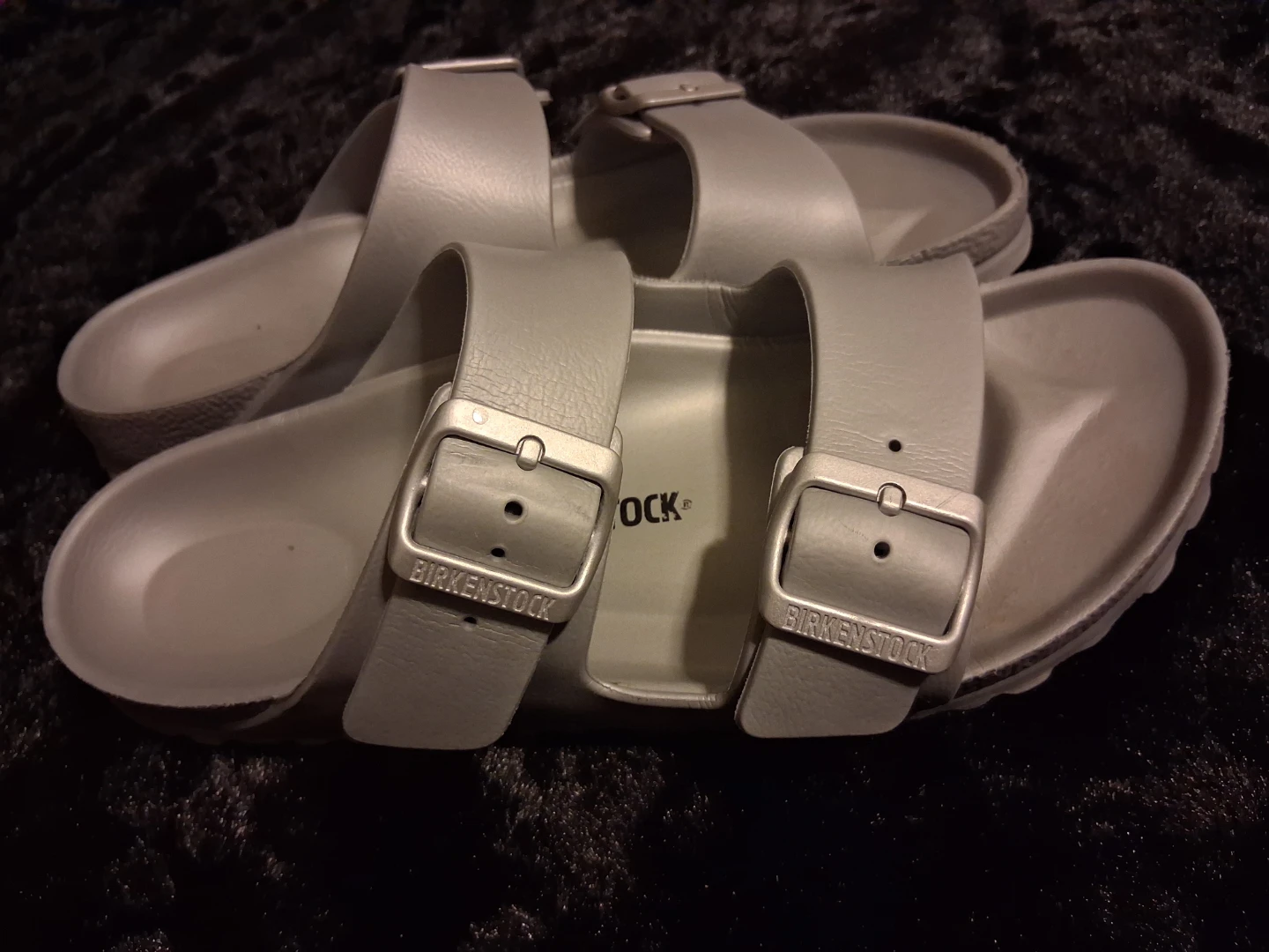 Birkenstock Arizona Sandals Size 39 Silver