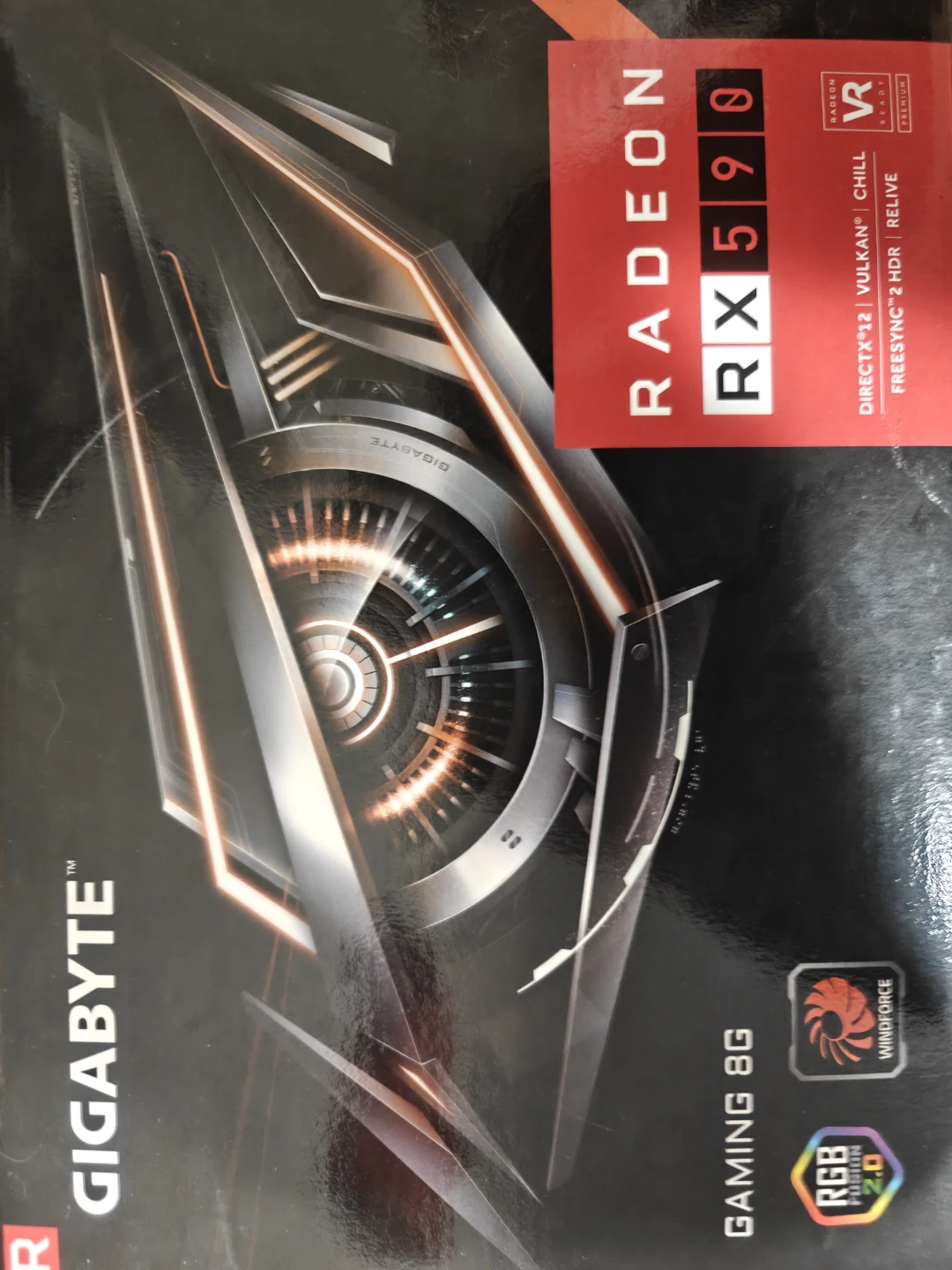 Gigabyte Radeon RX 590 Gaming 8G Graphics Card - photo 2
