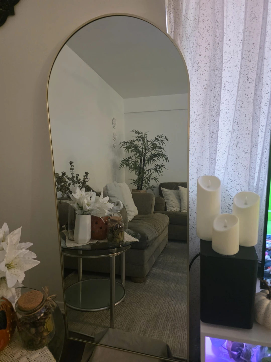 Arched Gold Mirror