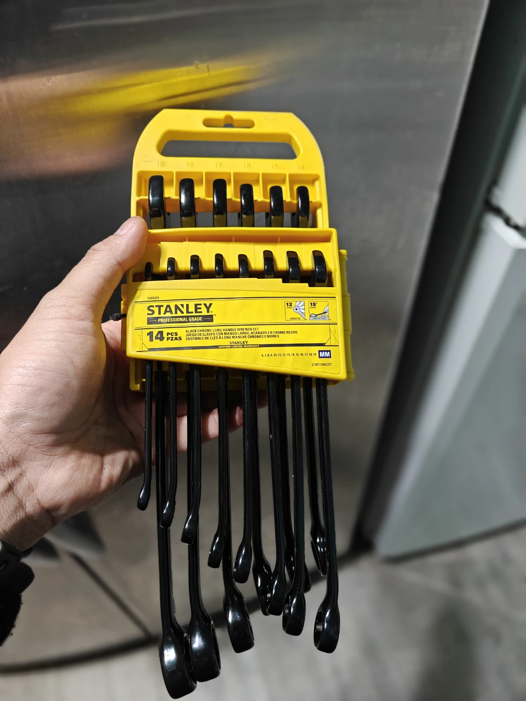 Stanley Professional Grade 14 Pc Black Chrome Wrench Set