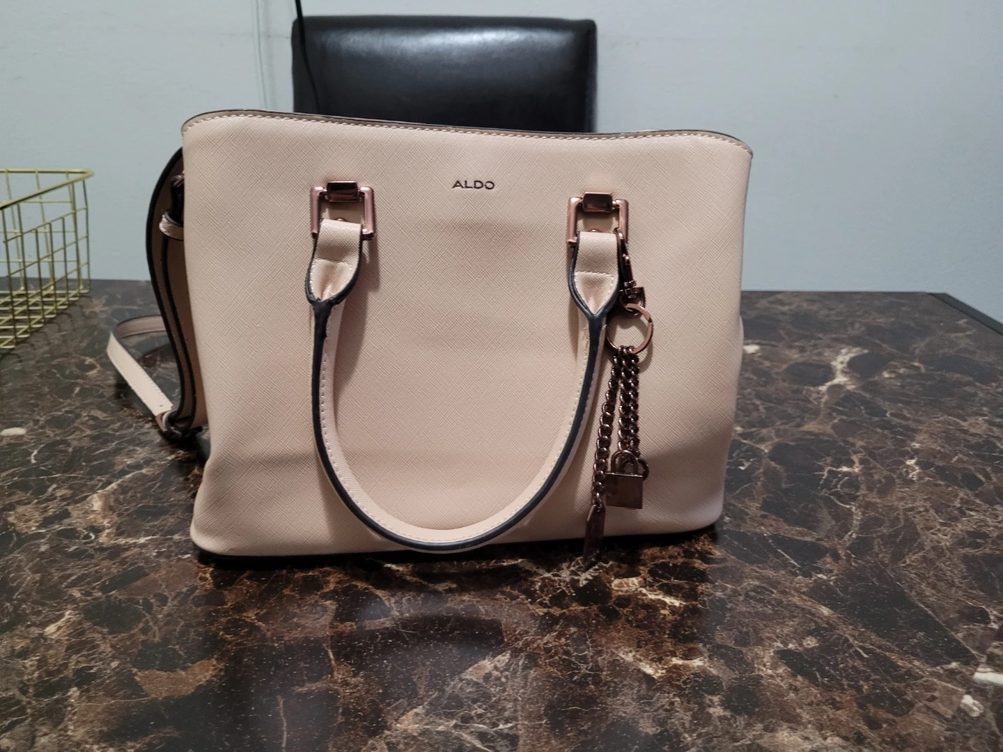 ALDO Beige Satchel Handbag