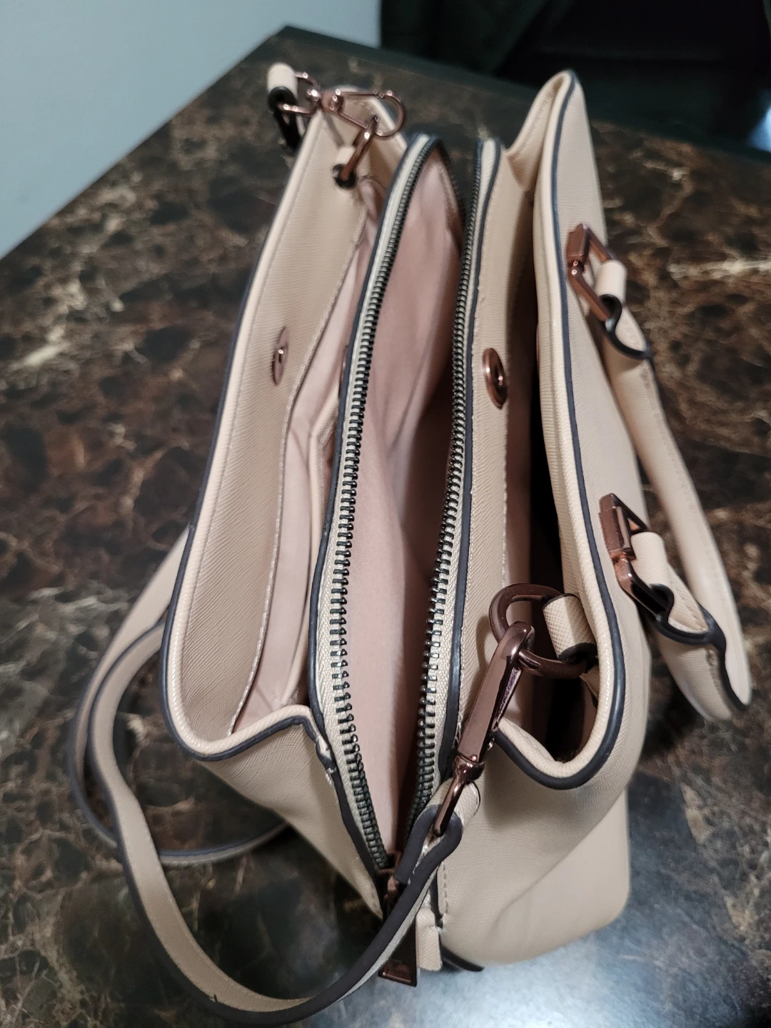 ALDO Beige Satchel Handbag - photo 4