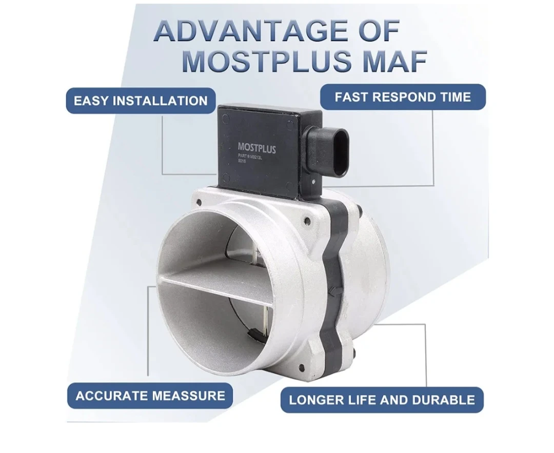 MOSTPLUS Direct Replacement Mass Air Flow Meter MAF Sensor