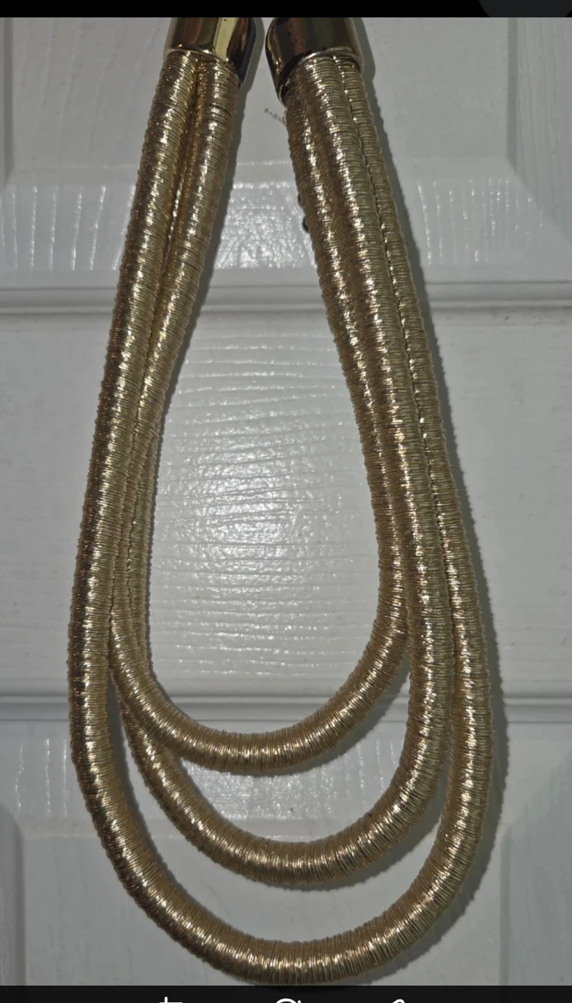 Gold Tone Statement Necklace - photo 2