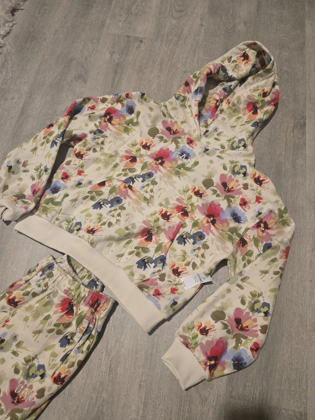 NEW! GAP Floral Print GIRLS Jogger Set - Size XXL (14-16) - photo 2
