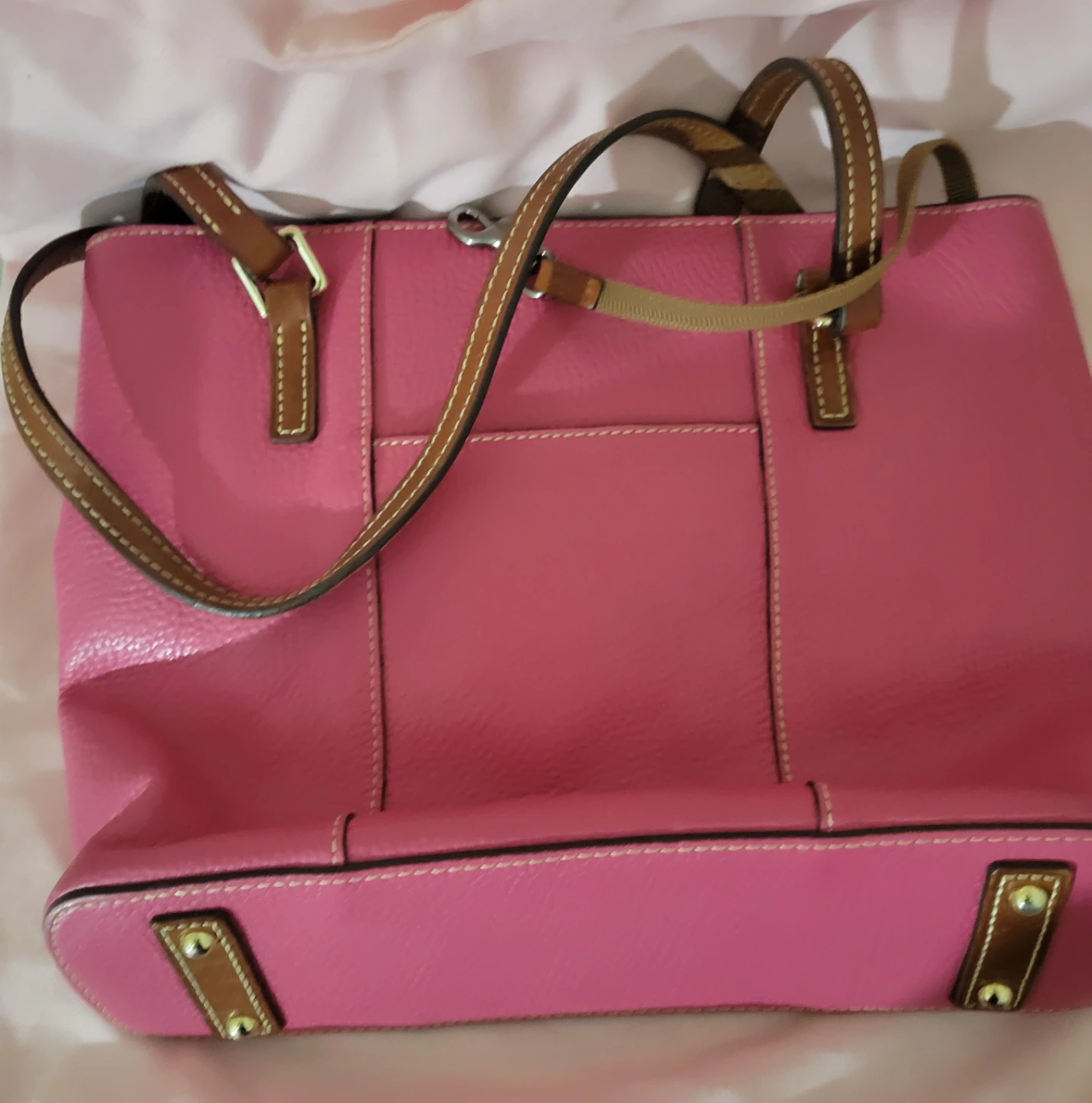 Dooney & Bourke Pink Pebble Grain Leather Tote Bag - photo 2