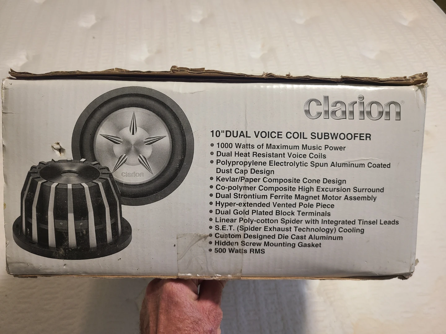 Clarion 10" Dual Voice Coil Subwoofer PxW1051 - photo 4