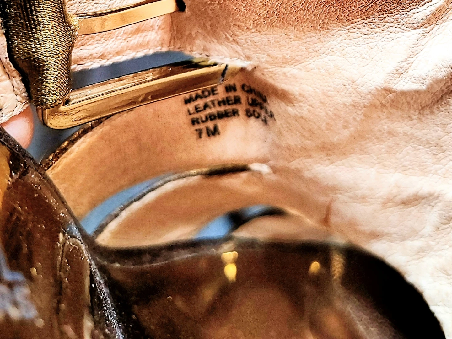 Michael Kors Gold Leather Strappy Heels Size 7M - photo 4