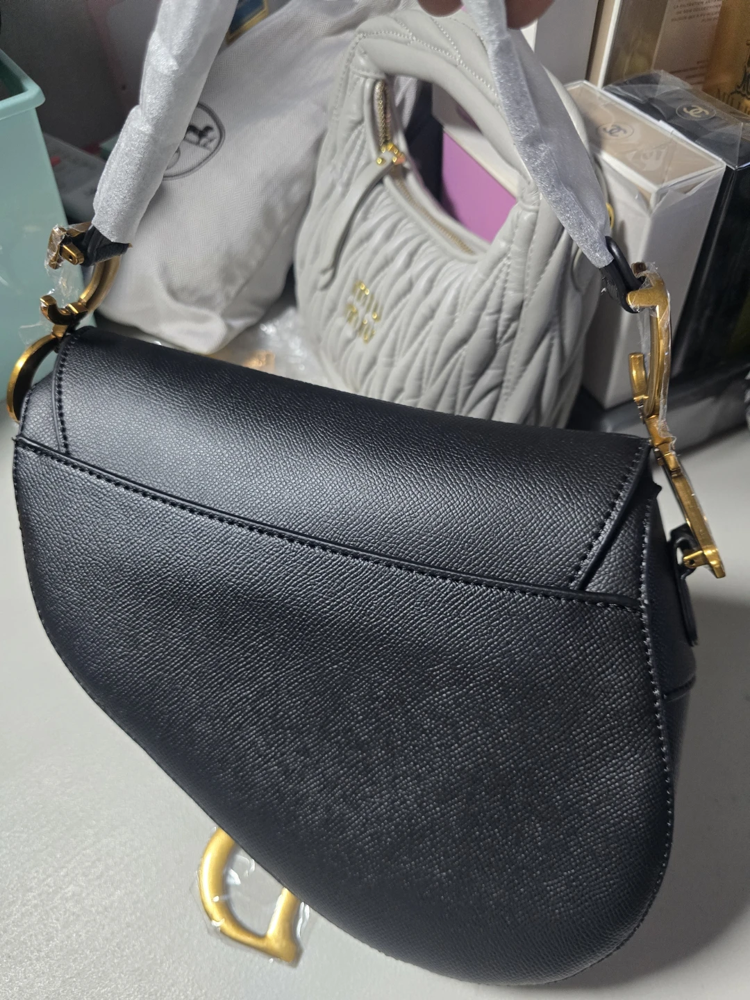 Handbag/ Crossbody Saddle Bag - Black - photo 3