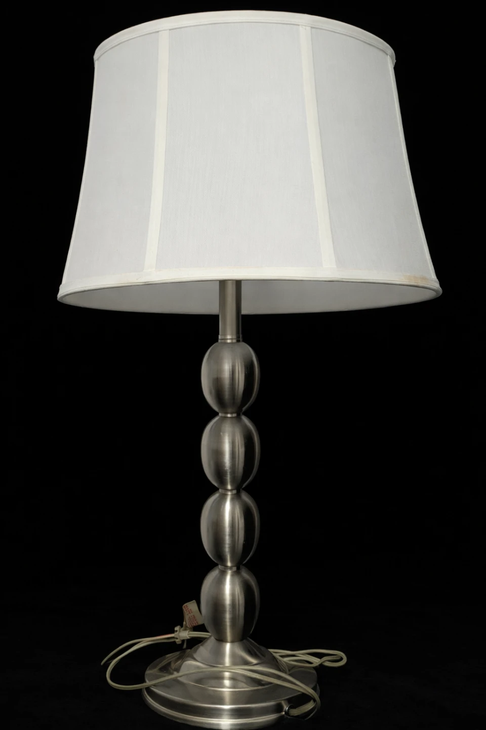 Table Lamp with White Shade