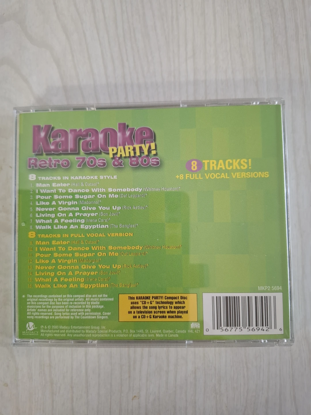 Karaoke Party! Retro 70s & 80s CD+G Disc - photo 2