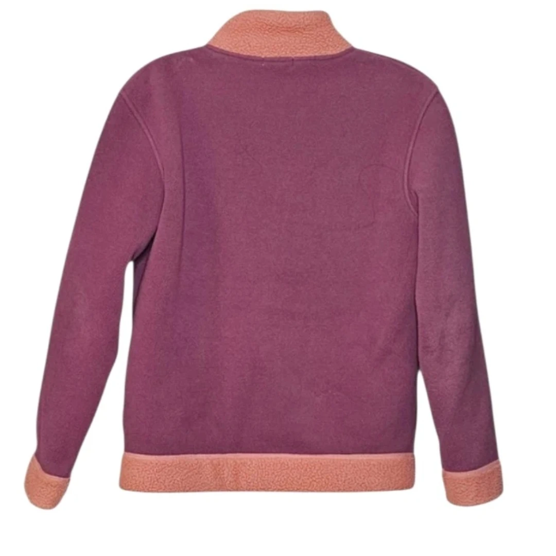 Purple and Pink Sherpa Full Zip Jacket w Pockets - photo 2