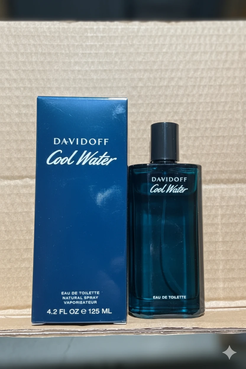 Davidoff Cool Water EdT Natural Spray for Men, 4.2 FL OZ