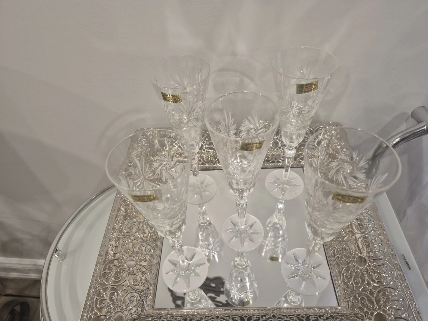 Crystal Champagne Flutes - Set of 5 - photo 2